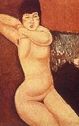 Amedeo Modigliani Reclining nude with Clasped Hand oil painting reproduction